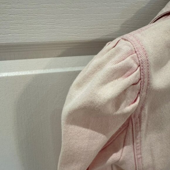 Generation Love Baby Pink Denim Double Breasted Blazer - Picture 4 of 16